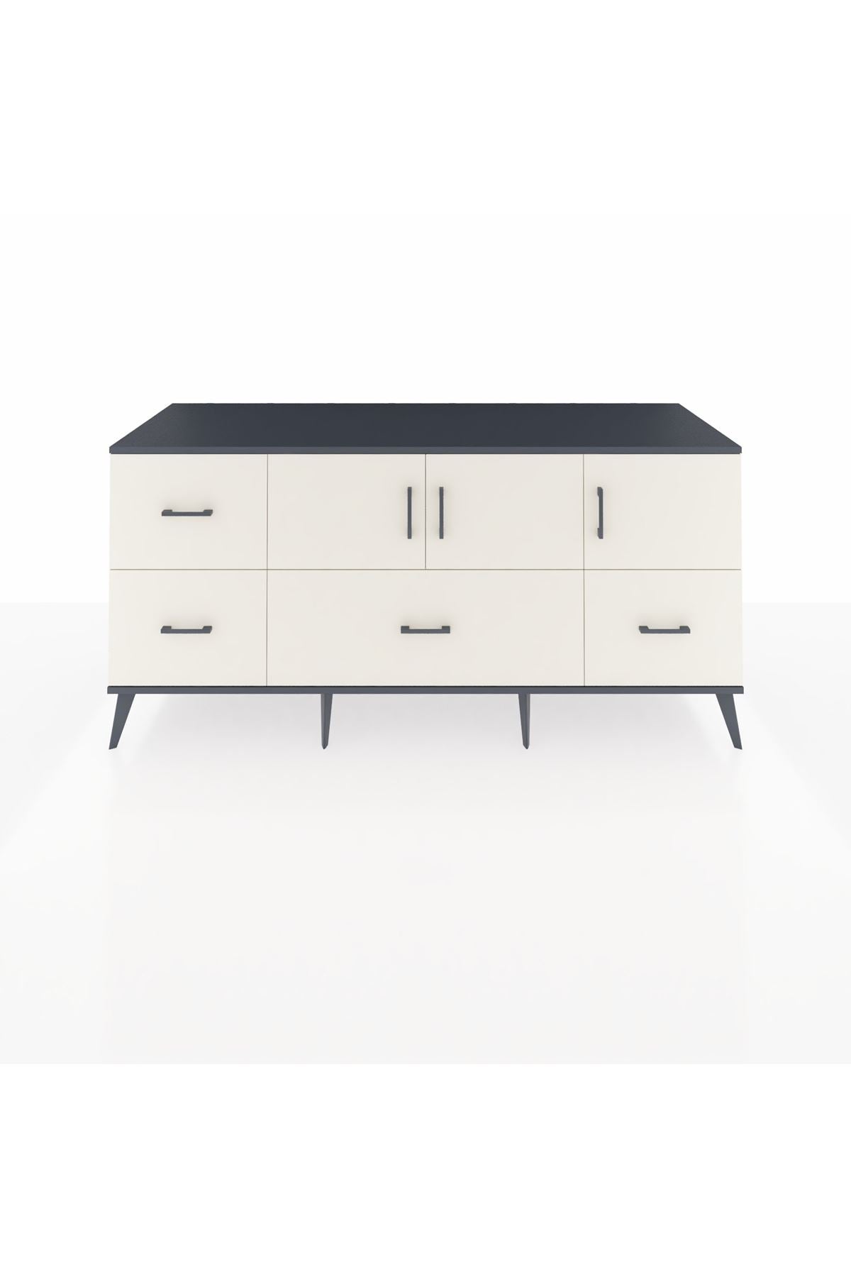 Kronos Konsol 4 Raflı 4 Çekmeceli 3 Kapaklı 176x59x83 - S610M050V13C