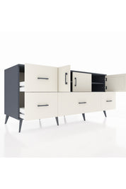 Kronos Konsol 4 Raflı 4 Çekmeceli 3 Kapaklı 176x59x83 - S610M050V13C