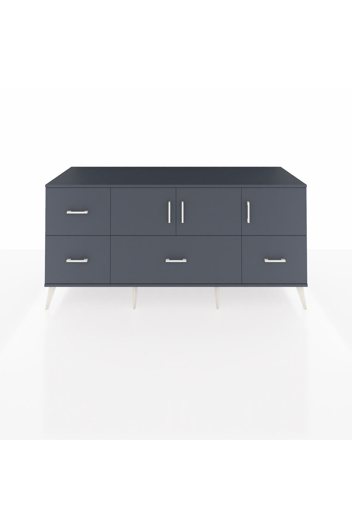 Kronos Konsol 4 Raflı 4 Çekmeceli 3 Kapaklı 176x59x83 - S610M050V17C