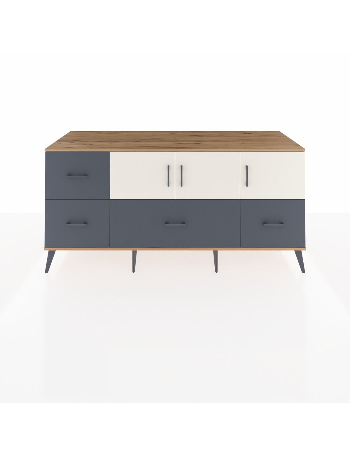 Kronos Konsol 4 Raflı 4 Çekmeceli 3 Kapaklı 176x59x83 - S610M050V23C