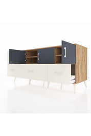 Kronos Konsol 4 Raflı 4 Çekmeceli 3 Kapaklı 176x59x83 - S610M050V25C