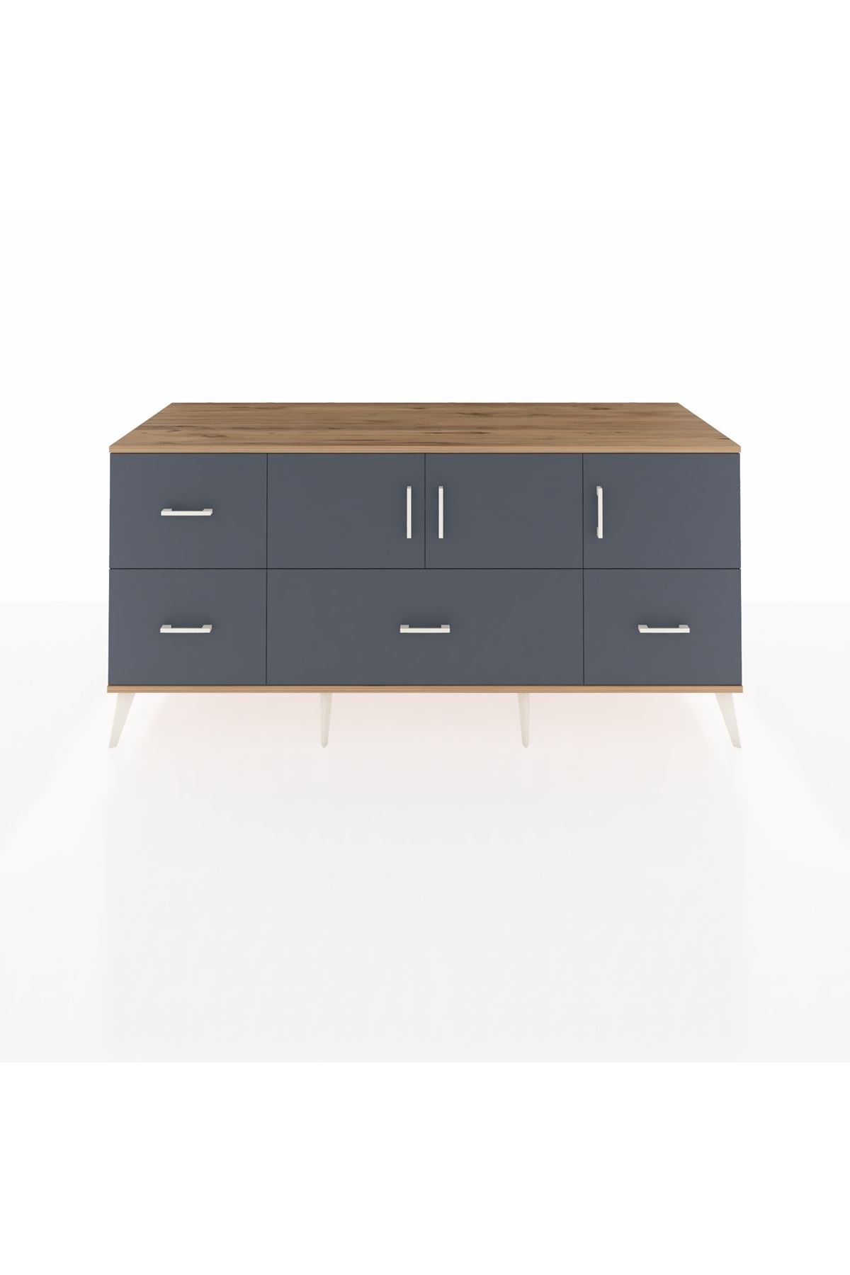 Kronos Konsol 4 Raflı 4 Çekmeceli 3 Kapaklı 176x59x83 - S610M050V26C