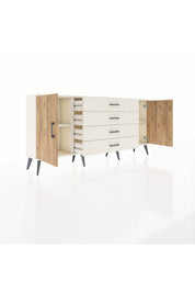 Arges Konsol 2 Raflı 4 Çekmeceli 2 Kapaklı 176x30x83 - S148M001V01A