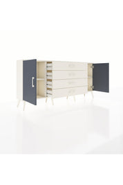 Arges Konsol 2 Raflı 4 Çekmeceli 2 Kapaklı 176x30x83 - S148M001V07A