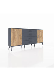Arges Konsol 2 Raflı 4 Çekmeceli 2 Kapaklı 176x30x83 - S148M001V11A