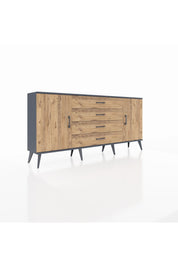 Arges Konsol 2 Raflı 4 Çekmeceli 2 Kapaklı 176x30x83 - S148M001V12A