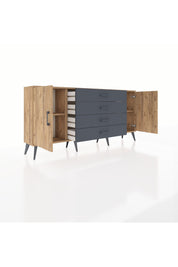 Arges Konsol 2 Raflı 4 Çekmeceli 2 Kapaklı 176x30x83 - S148M001V20A