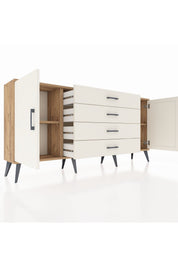 Arges Konsol 2 Raflı 4 Çekmeceli 2 Kapaklı 176x30x83 - S148M001V22A