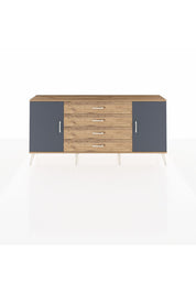 Arges Konsol 2 Raflı 4 Çekmeceli 2 Kapaklı 176x30x83 - S148M001V27A
