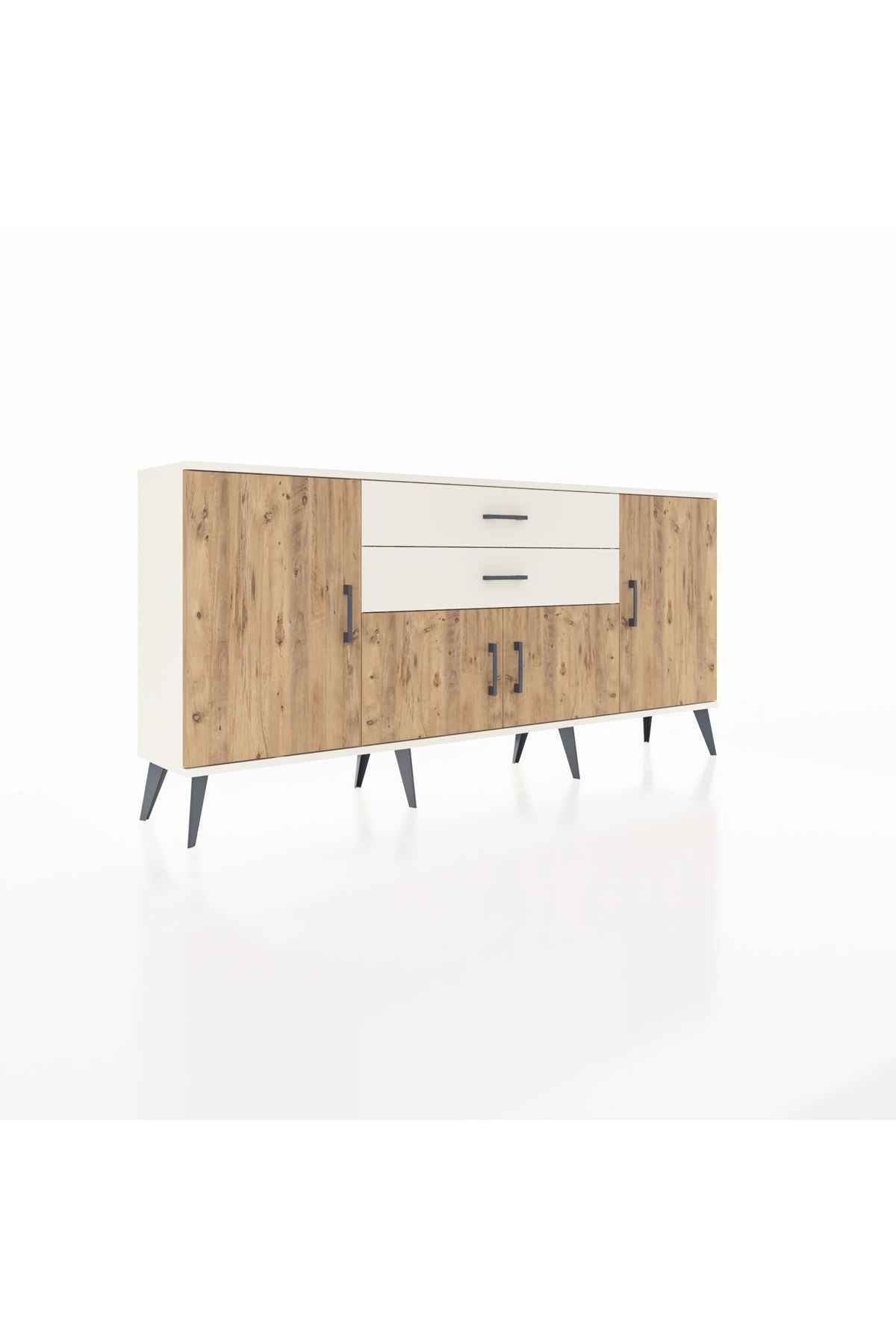 Arges Konsol 3 Raflı 2 Çekmeceli 4 Kapaklı 176x30x83 - S148M002V01A