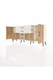 Arges Konsol 3 Raflı 2 Çekmeceli 4 Kapaklı 176x30x83 - S148M002V01A