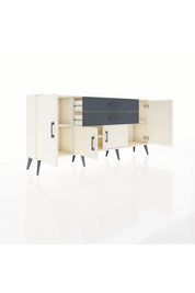 Arges Konsol 3 Raflı 2 Çekmeceli 4 Kapaklı 176x30x83 - S148M002V05A