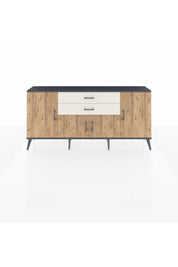 Arges Konsol 3 Raflı 2 Çekmeceli 4 Kapaklı 176x30x83 - S148M002V10A
