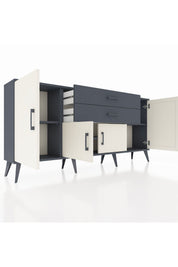Arges Konsol 3 Raflı 2 Çekmeceli 4 Kapaklı 176x30x83 - S148M002V14A
