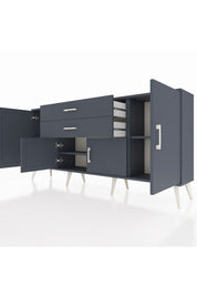 Arges Konsol 3 Raflı 2 Çekmeceli 4 Kapaklı 176x30x83 - S148M002V17A