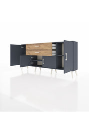 Arges Konsol 3 Raflı 2 Çekmeceli 4 Kapaklı 176x30x83 - S148M002V18A