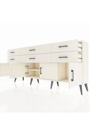 Arges Konsol 2 Raflı 6 Çekmeceli 4 Kapaklı 176x30x83 - S148M003V04A