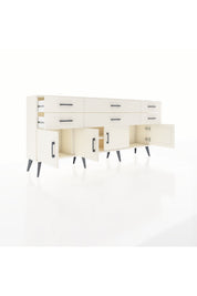 Arges Konsol 2 Raflı 6 Çekmeceli 4 Kapaklı 176x30x83 - S148M003V04A