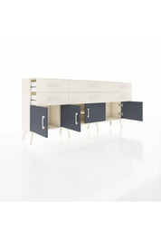 Arges Konsol 2 Raflı 6 Çekmeceli 4 Kapaklı 176x30x83 - S148M003V07A