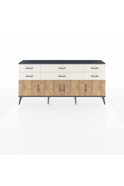 Arges Konsol 2 Raflı 6 Çekmeceli 4 Kapaklı 176x30x83 - S148M003V10A