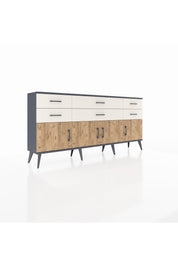 Arges Konsol 2 Raflı 6 Çekmeceli 4 Kapaklı 176x30x83 - S148M003V10A