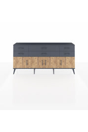 Arges Konsol 2 Raflı 6 Çekmeceli 4 Kapaklı 176x30x83 - S148M003V11A