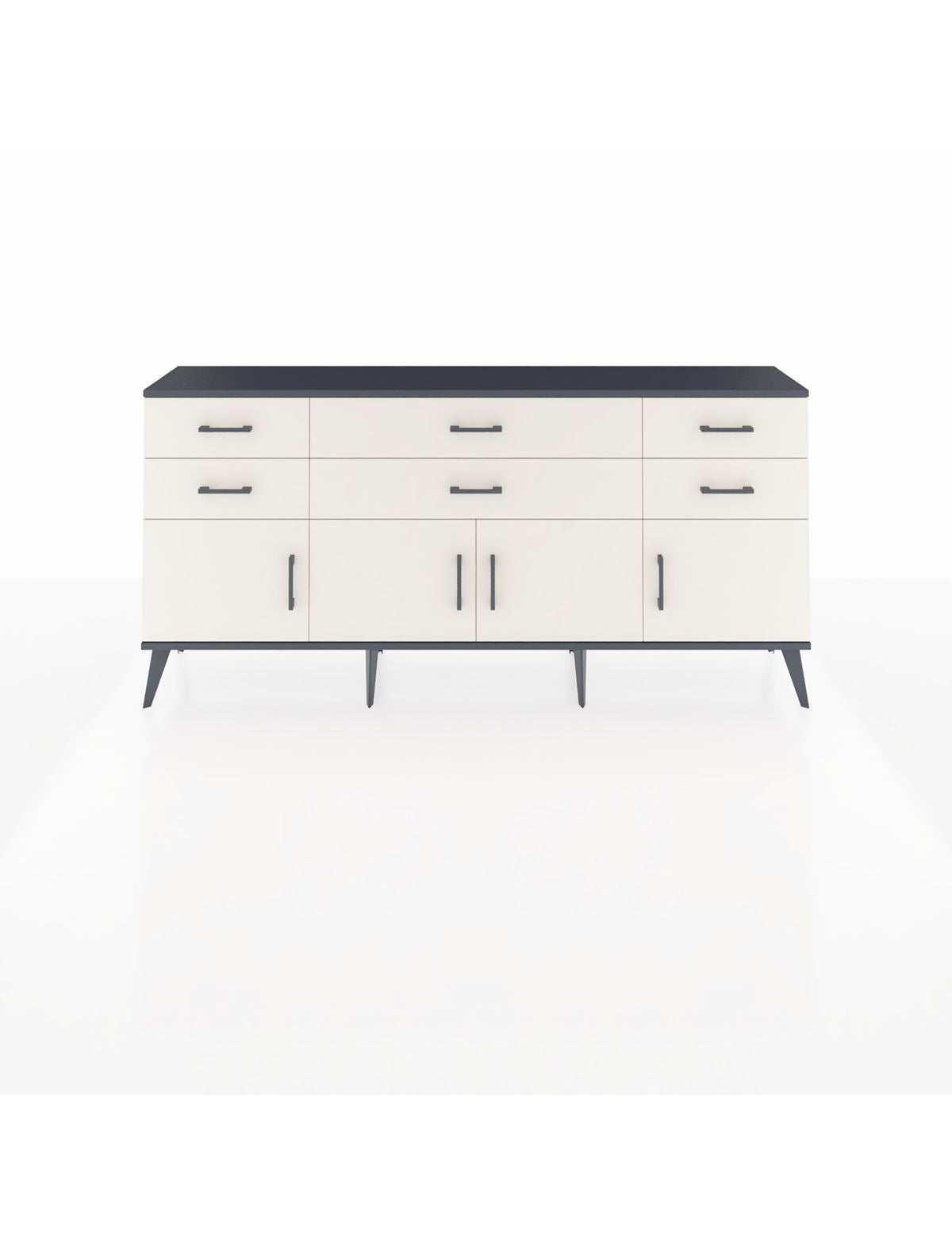 Arges Konsol 2 Raflı 6 Çekmeceli 4 Kapaklı 176x30x83 - S148M003V13A