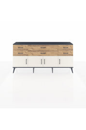 Arges Konsol 2 Raflı 6 Çekmeceli 4 Kapaklı 176x30x83 - S148M003V15A