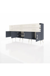 Arges Konsol 2 Raflı 6 Çekmeceli 4 Kapaklı 176x30x83 - S148M003V16A