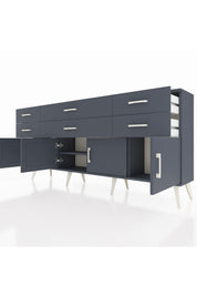 Arges Konsol 2 Raflı 6 Çekmeceli 4 Kapaklı 176x30x83 - S148M003V17A