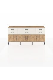 Arges Konsol 2 Raflı 6 Çekmeceli 4 Kapaklı 176x30x83 - S148M003V19A