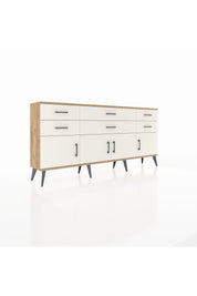 Arges Konsol 2 Raflı 6 Çekmeceli 4 Kapaklı 176x30x83 - S148M003V22A