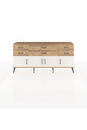Arges Konsol 2 Raflı 6 Çekmeceli 4 Kapaklı 176x30x83 - S148M003V24A
