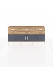 Arges Konsol 2 Raflı 6 Çekmeceli 4 Kapaklı 176x30x83 - S148M003V27A