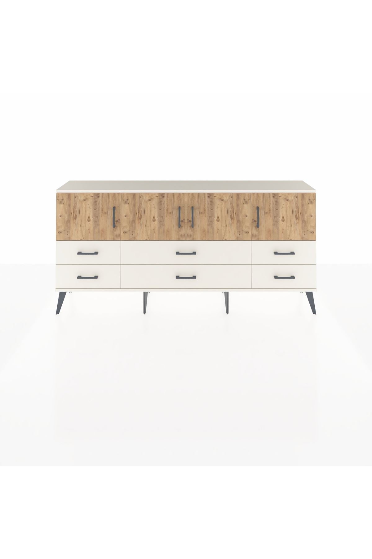 Arges Konsol 3 Raflı 6 Çekmeceli 4 Kapaklı 176x30x83 - S148M004V01A