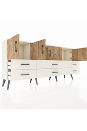 Arges Konsol 3 Raflı 6 Çekmeceli 4 Kapaklı 176x30x83 - S148M004V01A