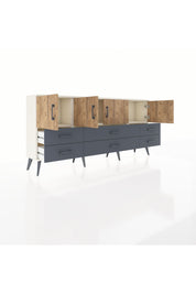 Arges Konsol 3 Raflı 6 Çekmeceli 4 Kapaklı 176x30x83 - S148M004V02A
