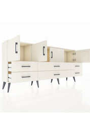 Arges Konsol 3 Raflı 6 Çekmeceli 4 Kapaklı 176x30x83 - S148M004V04A
