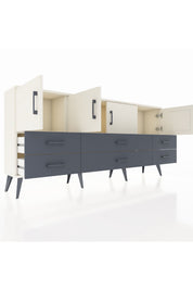 Arges Konsol 3 Raflı 6 Çekmeceli 4 Kapaklı 176x30x83 - S148M004V05A