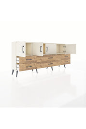 Arges Konsol 3 Raflı 6 Çekmeceli 4 Kapaklı 176x30x83 - S148M004V06A