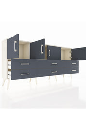 Arges Konsol 3 Raflı 6 Çekmeceli 4 Kapaklı 176x30x83 - S148M004V08A