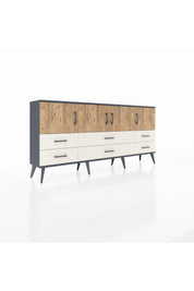 Arges Konsol 3 Raflı 6 Çekmeceli 4 Kapaklı 176x30x83 - S148M004V10A