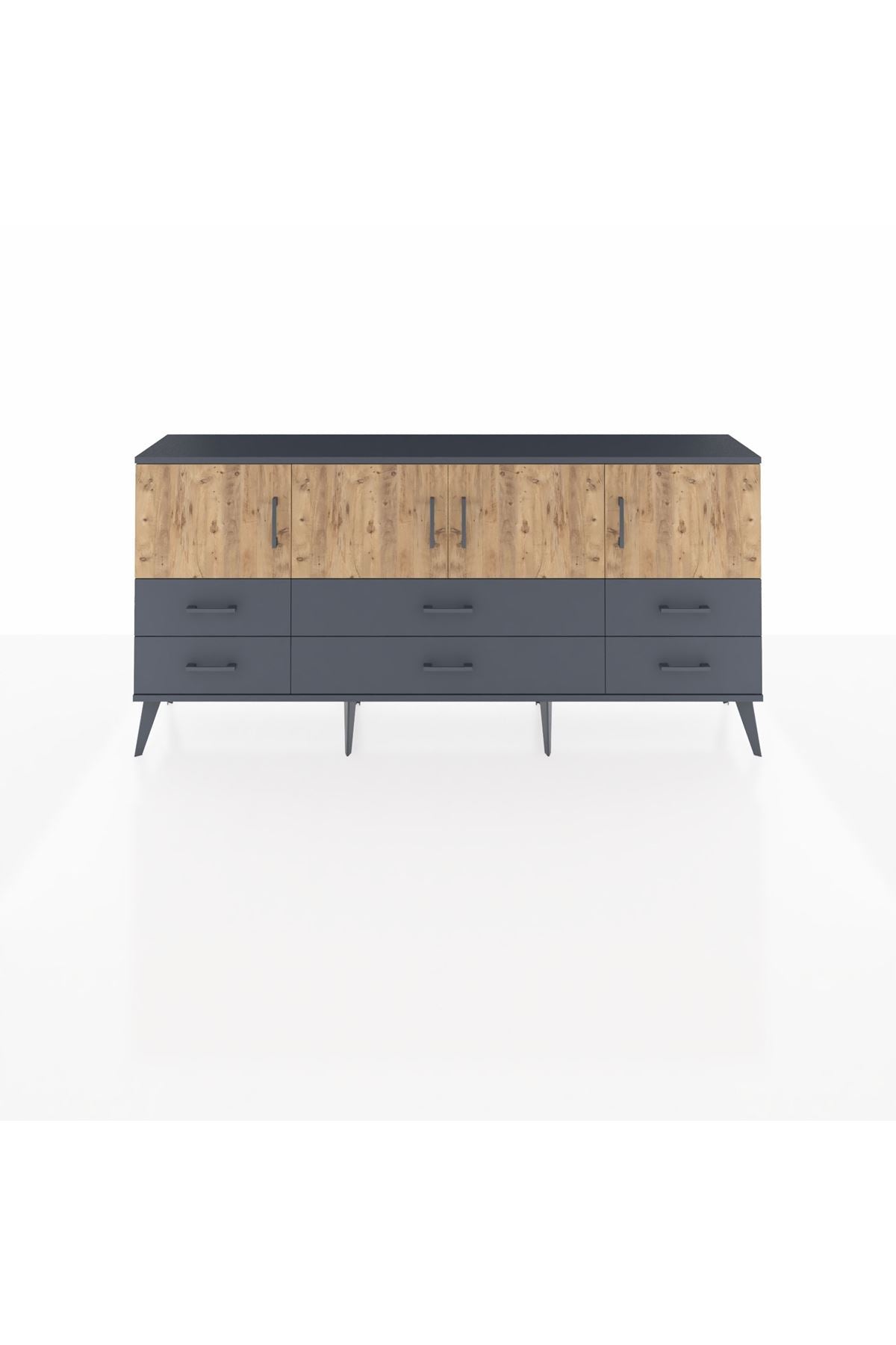 Arges Konsol 3 Raflı 6 Çekmeceli 4 Kapaklı 176x30x83 - S148M004V11A