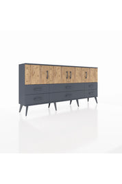 Arges Konsol 3 Raflı 6 Çekmeceli 4 Kapaklı 176x30x83 - S148M004V11A