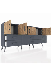 Arges Konsol 3 Raflı 6 Çekmeceli 4 Kapaklı 176x30x83 - S148M004V11A