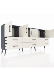 Arges Konsol 3 Raflı 6 Çekmeceli 4 Kapaklı 176x30x83 - S148M004V13A