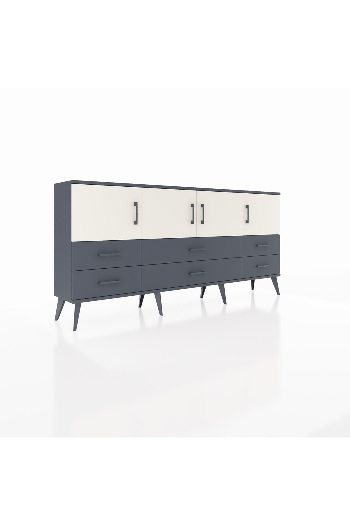 Arges Konsol 3 Raflı 6 Çekmeceli 4 Kapaklı 176x30x83 - S148M004V14A