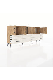 Arges Konsol 3 Raflı 6 Çekmeceli 4 Kapaklı 176x30x83 - S148M004V19A
