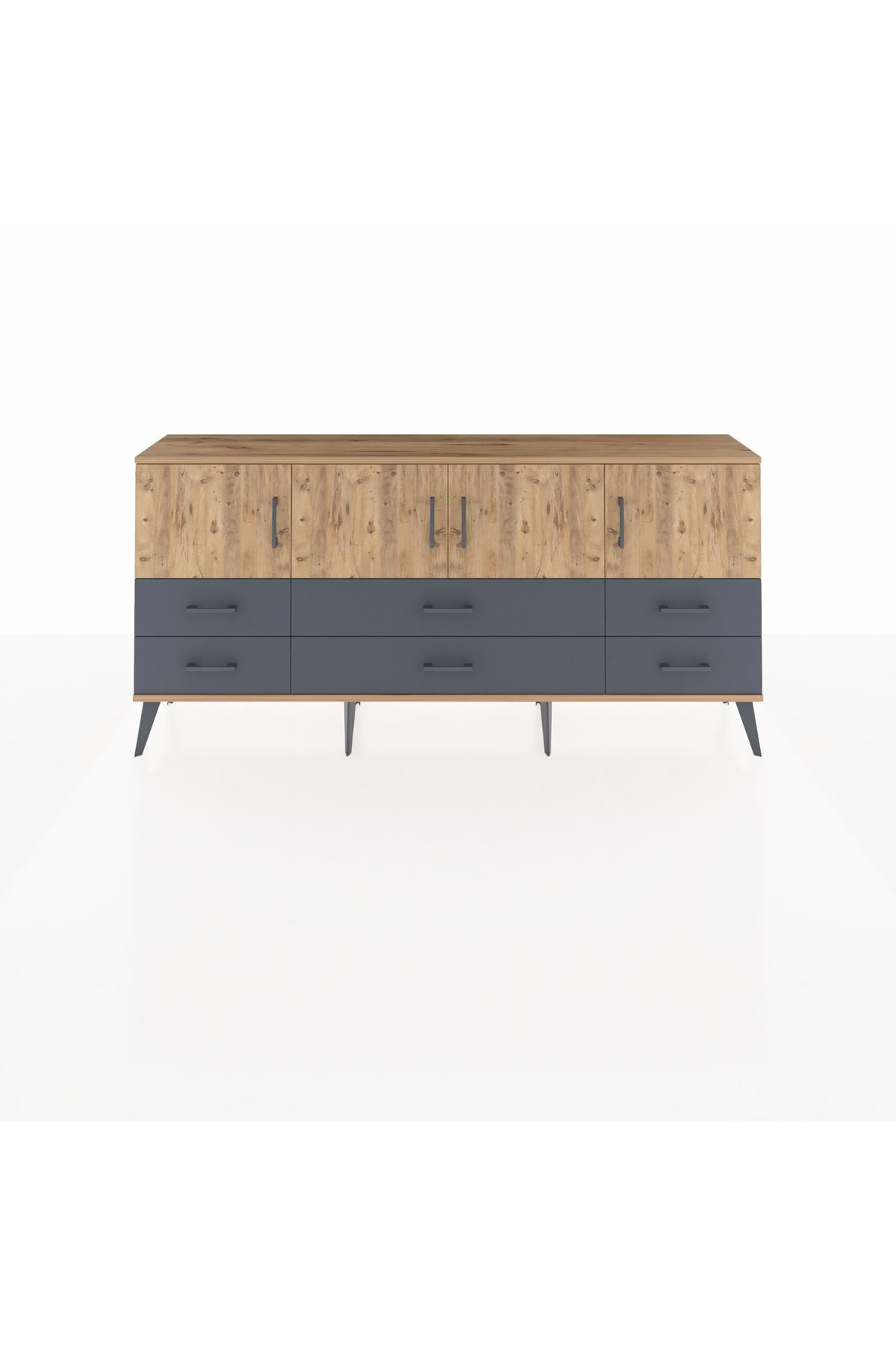 Arges Konsol 3 Raflı 6 Çekmeceli 4 Kapaklı 176x30x83 - S148M004V20A