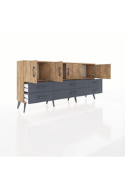 Arges Konsol 3 Raflı 6 Çekmeceli 4 Kapaklı 176x30x83 - S148M004V20A